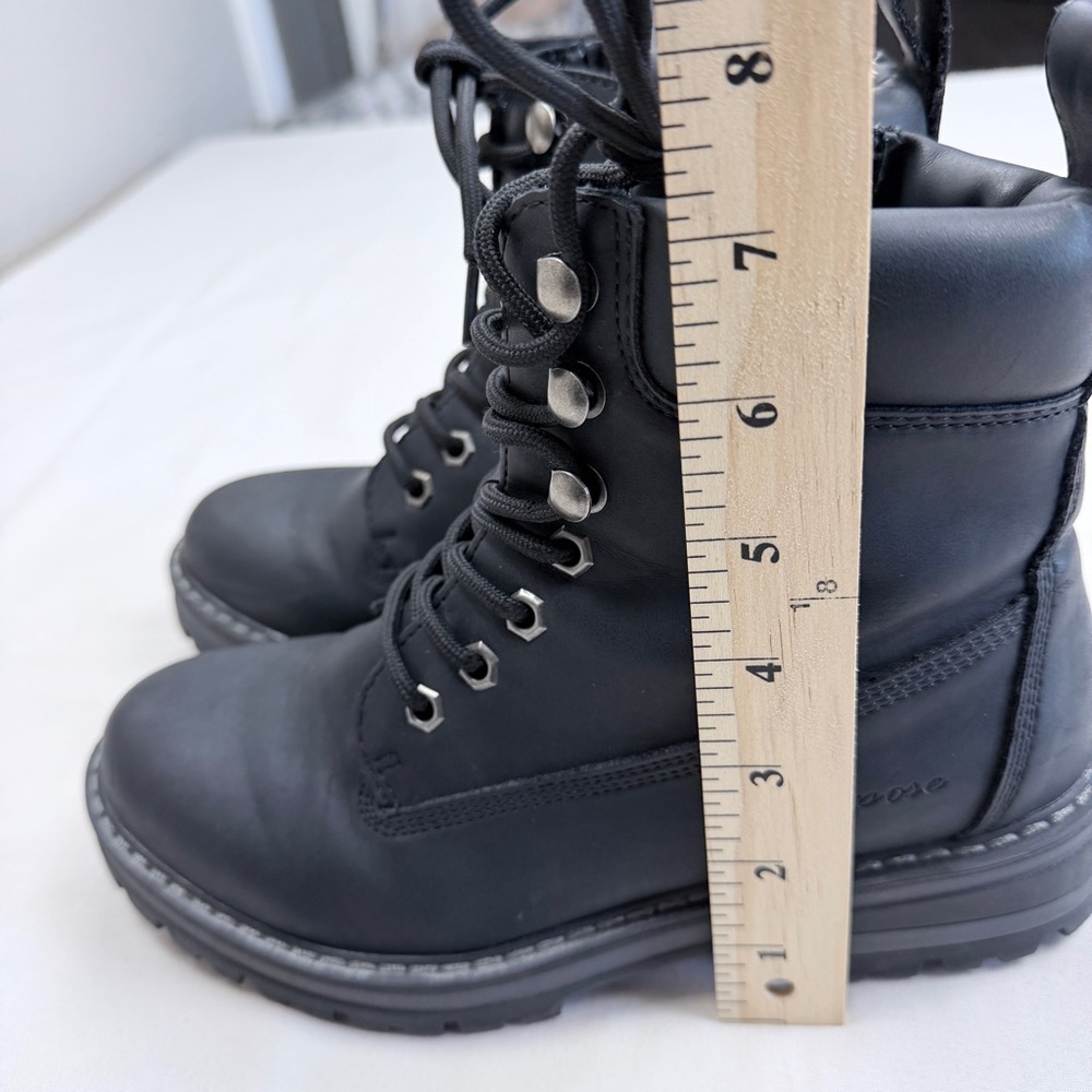 Women’s Black Lace-Up Boots - Picture 9 of 13